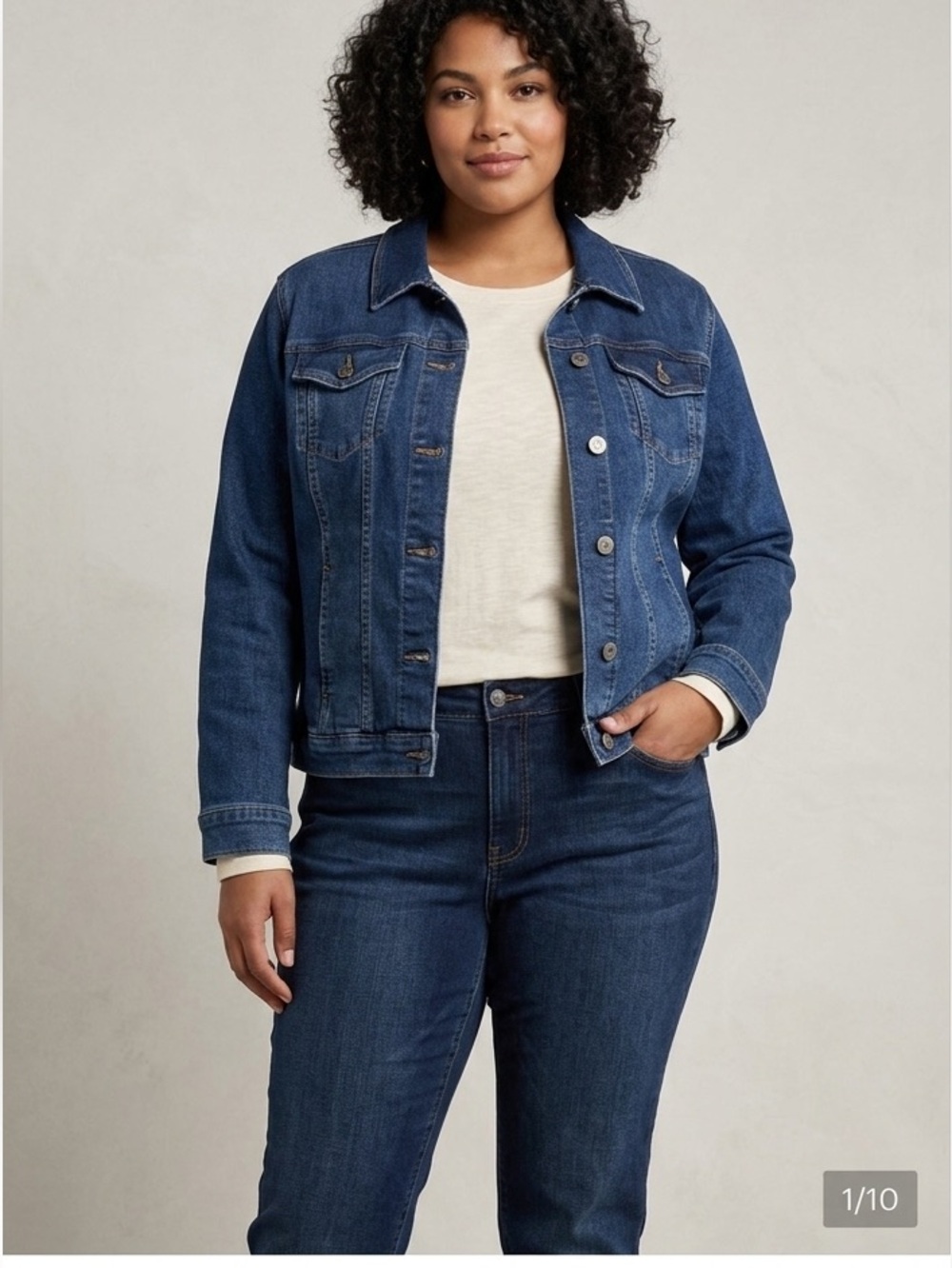 Liz Claiborne Indigo Blue Women's Denim Jacket XXL - Picture 5 of 11